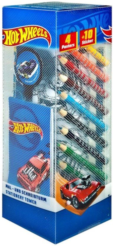 Undercover Hot Wheels Teken- en schrijftoren 35 stuks
