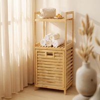 Luxe bamboe wasmand