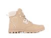 Palladium Pampa Hi Snow Warme enkellaarsjes voor dames, Beige, 37.5 EU