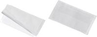 Durable Pocketfix Plus zelfklevende hoezen met enveloppesluiting voor visitekaartjes, 10 stuks, 106 x 65 mm, transparant