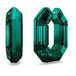 Swarovski Lucent ringoorbellen 5680786 | groene kristallen oorbellen sieraden voor een sportief luxe tintje | mini-oorringen met sluitingen