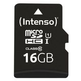 Intenso Micro SDHC Card 16GB Premium Class 10 UHS-I with SD Adapter