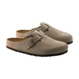 Birkenstock Boston Soft Footbed Daim Taupe