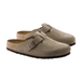 Birkenstock Boston Soft Footbed Daim Taupe