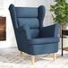 Maison Exclusive Fauteuil, bleu, 74x84x100 cm, rembourré