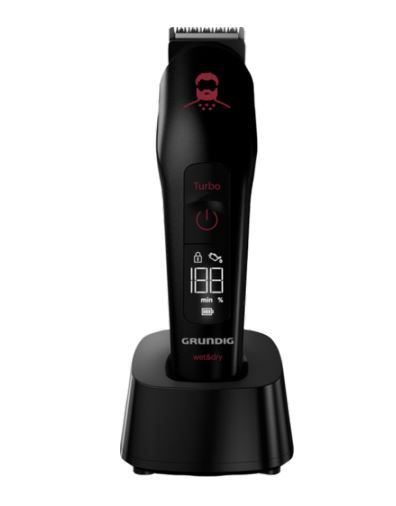 Grundig MGK 9030 - Wet & Dry - Precision Trimmer - 120 min - Black/Red