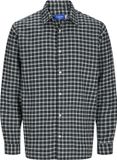 JACK&JONES JORJOSHUA FLANNEL CHECK SHIRT LS Herren Hemden L Forest Night Baumwolle/Polyester