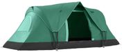 Zimilo campingtent voor 5 tot 6 personen, tunneltent met afneembaar buitenzeil, weerbestendig, UV-bescherming, 455 x 230 x 180 cm, olijgroen/zwart