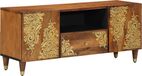 vidaXL TV-kast Honingbruin 105 x 33 x 46 cm Massief Mango Hout