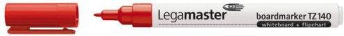 Legamaster TZ140 Whiteboard Marker - Red - 1mm - 10 Pack