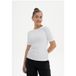 MELA Geripptes T-Shirt Modell: Jasleen GOTS