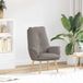 vidaXL Fauteuil Taupe Polyester en Multiplex