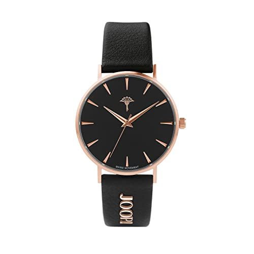 JOOP! Dameshorloge - Zwart - Leren Band - 5 Bar Waterdicht - 2026575