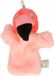 Nature Planet Pluche poppenkast handpop flamingo knuffel - roze - pop - 24 cm