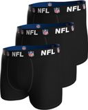 NFL Shield Logo 3-Pack 95% Cotton Boxers | Size S Black