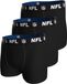 NFL Shield Logo 3-Pack 95% Cotton Boxers | Size S Black