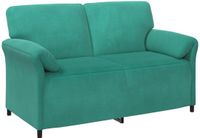 vidaXL 2-Zits Sofa Turquoise Fluweel
