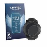 Savvies Screenprotector voor Garmin Instinct 3 Tactical Edition (50 mm) - Folie Beschermfolie transparant 6 Stuks