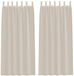 vidaXL Voile Gordijn 2 stuks Zand 245 x 140 cm Polyester