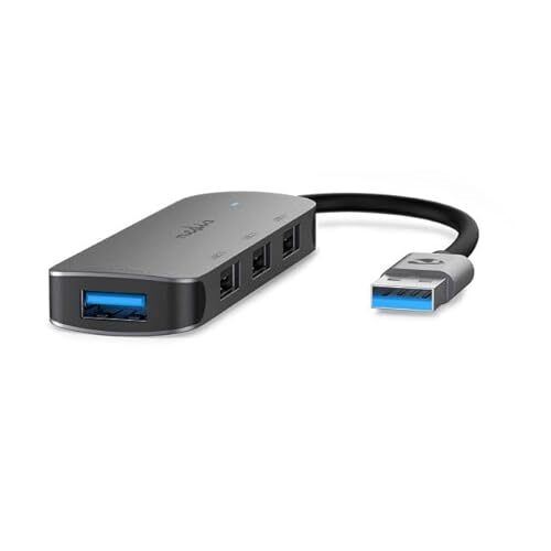 Nedis USB-hub USB-A Stecker - 4x USB A, 4-poort(en), USB 2.0 / USB 3.2 Gen 1, USB-poortingang, 5 Gbps