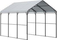 10 x 15 pieds carport en métal, rangement extérieur robuste pour voitures, abri pour bateaux