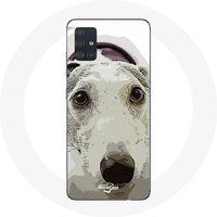 Maniacase Hoesje voor Samsung Galaxy A51 5G Greyhound hondenrace