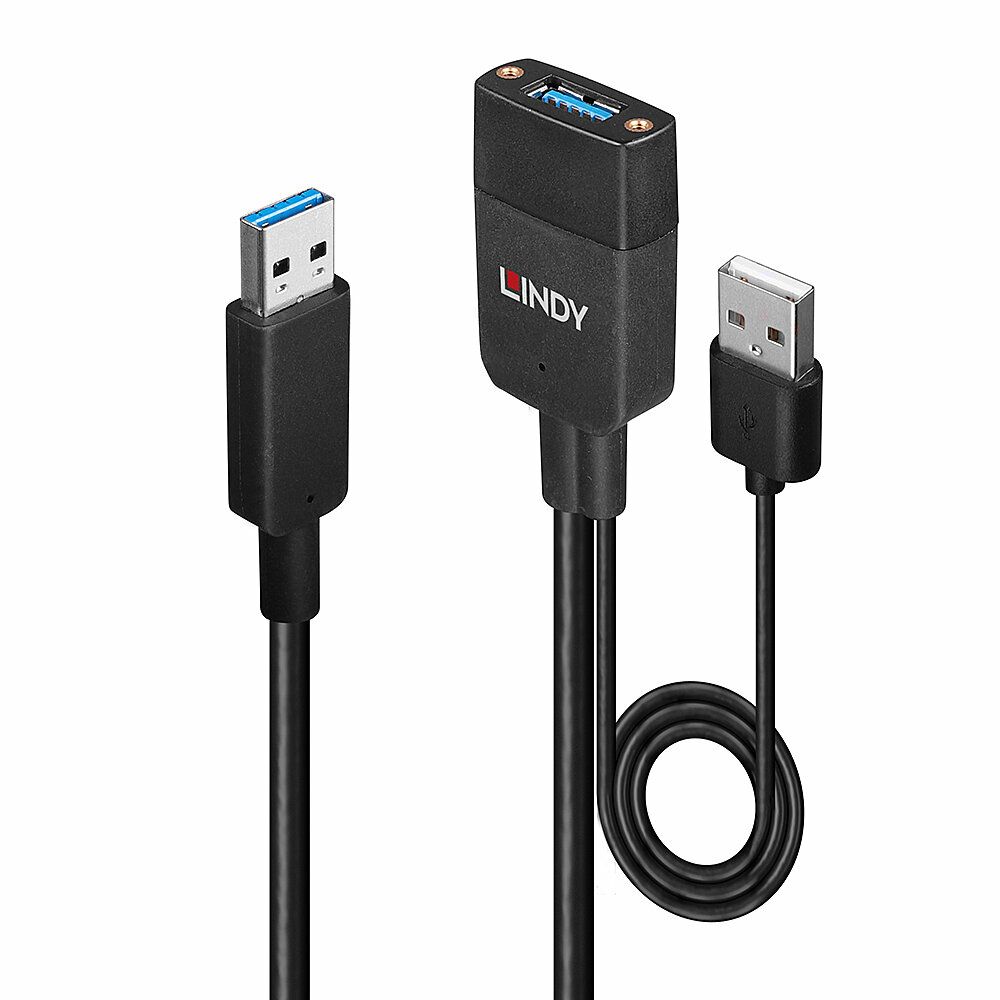 Lindy 43357 interface hub USB 3.2 Gen 2 (3.1 Gen 2) Type-A 100 Mbit/s Zwart