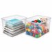 Sunware Opslagbox Nesta - 2x - kunststof - 32L - transparant - 45 x 36 x 24 cm - stapelbaar