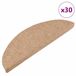 vidaXL Trapmatten zelfklevend 30 st 56x17x3 cm beige