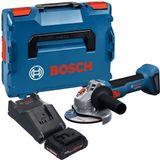 Bosch Professional Bosch GWS 18V-8 Profi-accu haakse slijper 18 V 125 mm borstelloos + 1x ProCORE accu 4.0 Ah + lader + L-Boxx