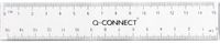 Q-CONNECT meetlat | transparant polystereen | 15 cm