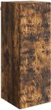 vidaXL Wandkast 33 x 34,5 x 90 cm Bewerkt hout Gerookt eiken