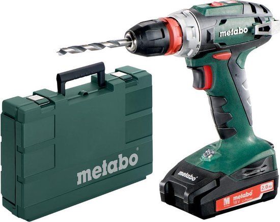 Metabo BS 18 Quick Accu Boor-/schroefmachine Set (2x 2.0Ah Accu) In MetaBox