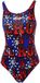 Turbo Rock Pro Resist Maillot de bain Rouge, Bleu L Femme