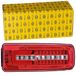 HELLA 2VP 012 381-241 Achterlicht - Truck Full LED - LED - 24V - Opbouw/Geschroefd - Lenskleur: Transparent/Rood - Kabel: 500mm - Stekker: HCSCS - Stekker: AMP - rechts - Aantal: 1