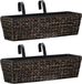vidaXL Plantenbakken - 2 stuks - Waterhyacint - Bruin
