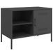 VidaXL TV-meubel 68x39x50,5 cm staal zwart
