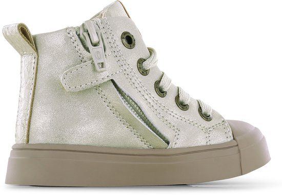 Shoesme Gouden Veterboot - Veterschoen Kind - Meisjes - Gold - Metallic;Microfiber Leer - Maat 28