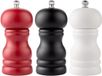 HORCONDORM S.R.L. Moulin à poivre en bois de caoutchouc 12 cm blanc/noir/rouge