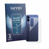 Savvies 3 Stuks Screenprotector - Geschikt voor Vivo V70 FE (Achterkant) - Beschermfolie Glas Transparant