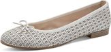 Tamaris leren ballerina 1-22116-41- 1B0 damesschoenen M2211641 Wit