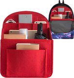Wan GmbH Organiseur de sac à dos - Séparateur de sac - Organisation de voyage - Compartiment de rangement polyvalent - Différentes tailles - Rouge