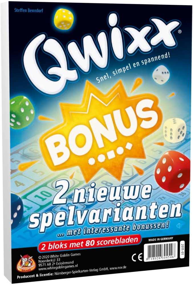 White Goblin Games Qwixx - Bonus Scorebloks