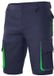 Velilla Bermuda met meerdere zakken, Polyester, Herfst/Winter, marineblauw/limoen, Maat 50