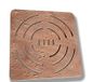 Castelmerlino Accessoires voor de douche, marine multiplex, natuur, 72 x 72 cm