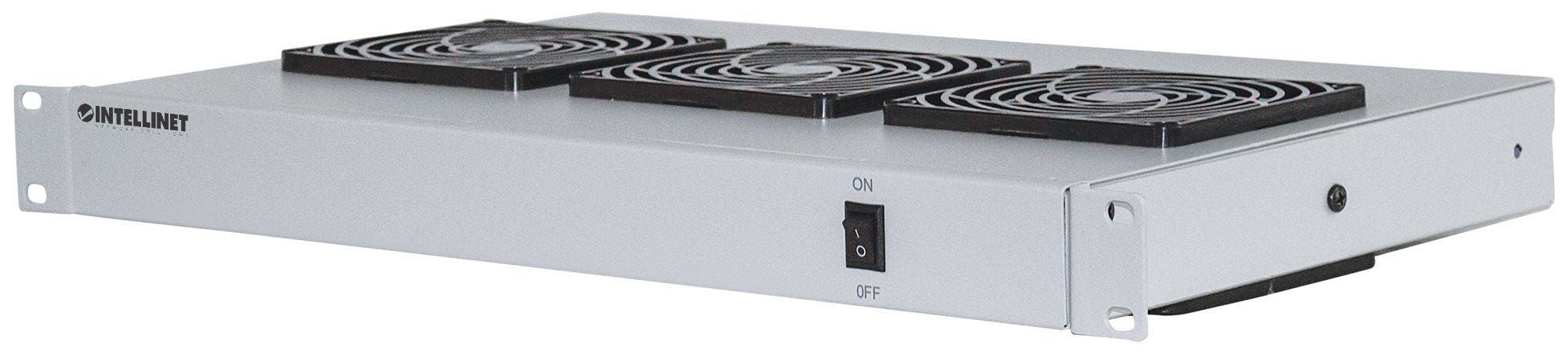 Intellinet 712378 Ventilatieplateau - 3 Ventilator(en) - 195,4 m³/uur - Grijs