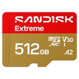 SANDISK Extreme microSDXC UHS-I-kaart + SD Adapter, 512 GB