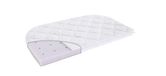 Matras Brise Light XXL Matras voor bijzetbed, 57,5 x 105 x 6 cm, 2 afgeronde hoeken