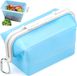 PANSYFEN Boîte de rangement en silicone bleu