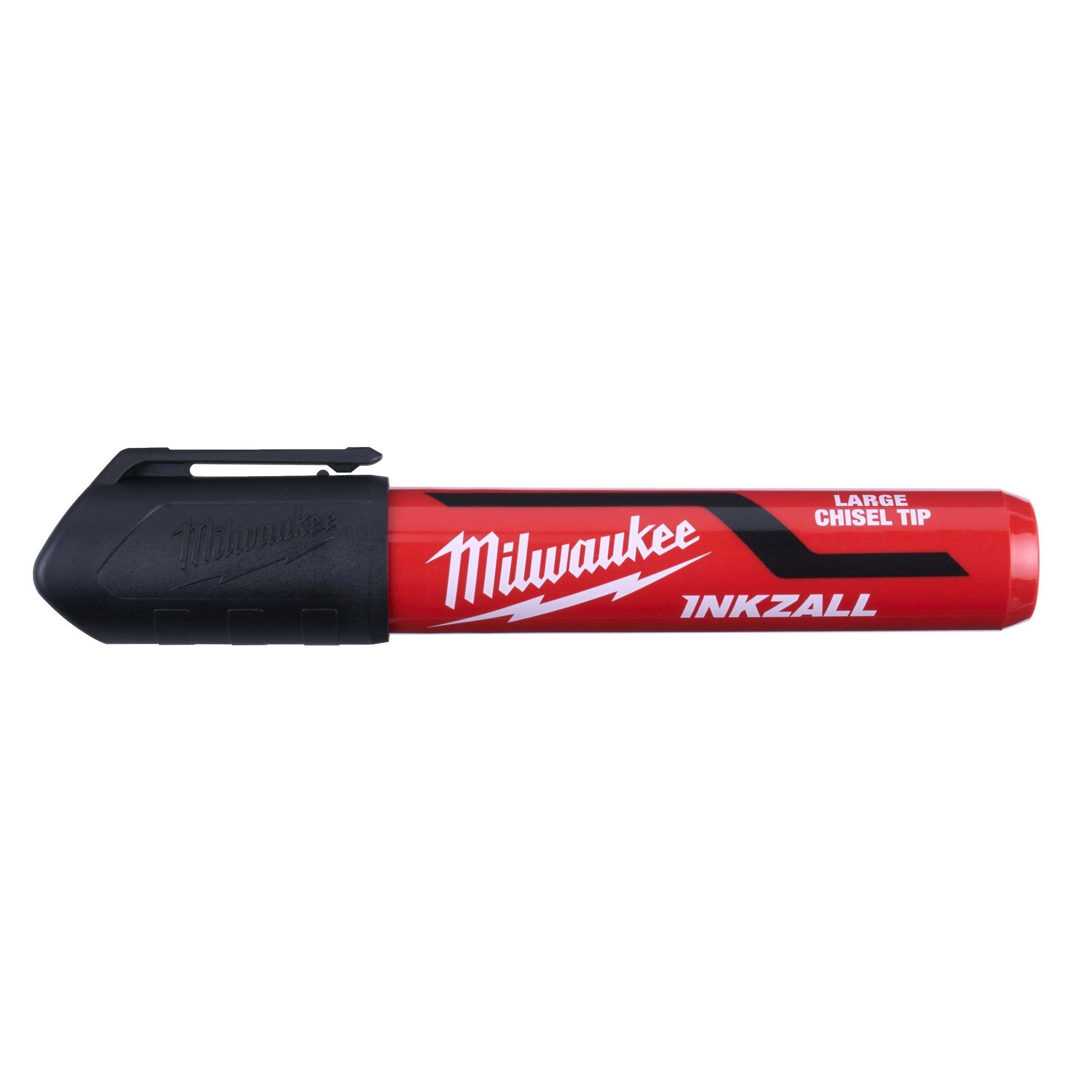 Milwaukee 4932471555 INKZALL marker met beitelpunt L - zwart